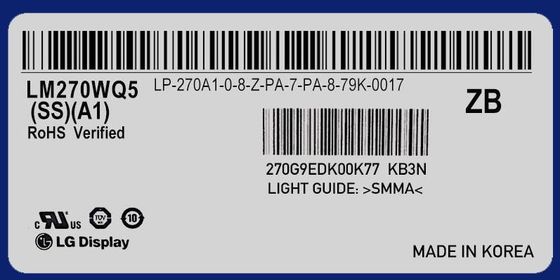 LM270WQ5-SSA1 ΕΠΊΔΕΙΞΗ 27,0» 2560 (RGB) ×1440 350 LG ΒΙΟΜΗΧΑΝΙΚΉ LCD ΕΠΊΔΕΙΞΗ CD/M ²
