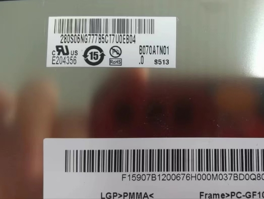 7 μαξιλάρι ίντσας 1024*600 &amp; επιτροπή B070ATN01.0 ταμπλετών χωρίς οθόνη επαφής