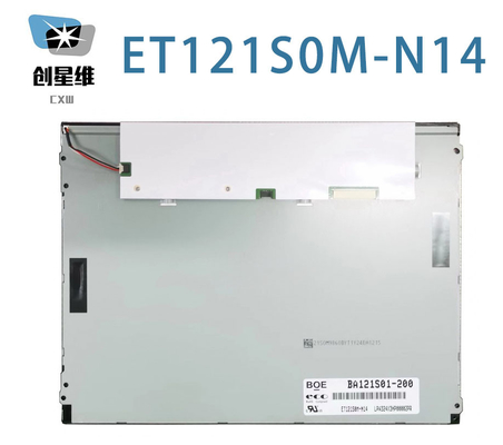 ET121S0M-N14 BOE 12.1&quot; 800 ((RGB) × 600, 400 cd/m2 80/80/65/75 Βιομηχανική οθόνη LCD