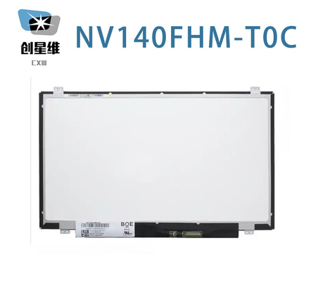 NV140FHM-T0C BOE 14.0&quot; 1920 ((RGB) × 1080, FHD 157PPI 300 cd/m2 Βιομηχανική οθόνη LCD