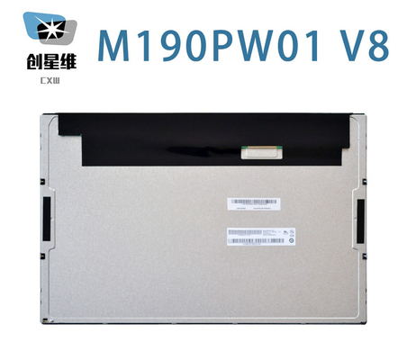 M190PW01 V8 AUO 19.0&quot; 1440 ((RGB) × 900, WXGA+ 89PPI 250 cd/m2 Βιομηχανική οθόνη LCD