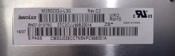 M280DGJ-L30 Innolux 28.0&quot; 3840 ((RGB) × 2160, 300 cd/m2 Βιομηχανική οθόνη LCD