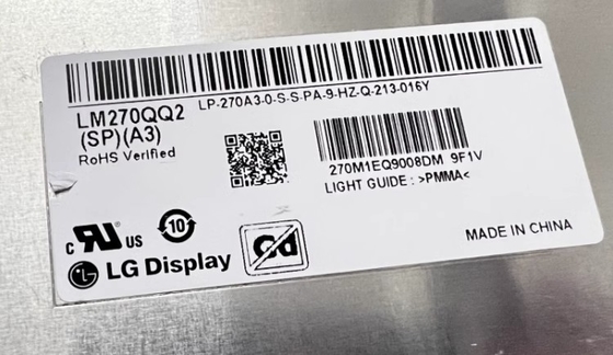 LM270QQ2-SPA3 LG Εικονική οθόνη 27.0&quot; 5120 ((RGB) × 2880, 540 cd/m2 (Τύπος.)