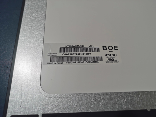 NT156WHM-N44 BOE 15.6&quot; 1366 ((RGB) × 768, 220 cd/m2 Βιομηχανική οθόνη LCD