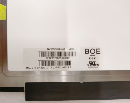 NV133FHM-N43 BOE 13,3" 1920 ((RGB) × 1080, 350 cd/m2 Βιομηχανική οθόνη LCD