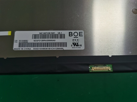NE140FHM-N61 BOE 14,0&quot; 1920 ((RGB) × 1080, 400 cd/m2 Βιομηχανική οθόνη LCD