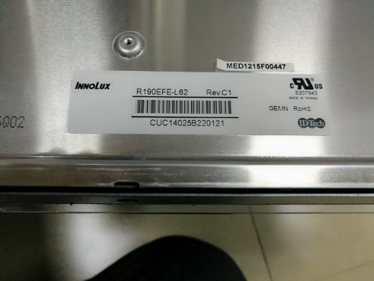 R190EFE-L62 Innolux 19.0&quot; 1280 ((RGB) ×1024, 330 cd/m2 Βιομηχανική οθόνη LCD