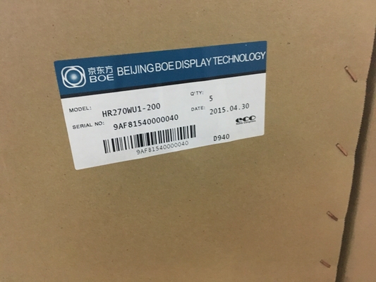 HR270WU1-200 BOE 27.0&quot; 1920 ((RGB) × 1080, 725 cd/m2 Βιομηχανική οθόνη LCD