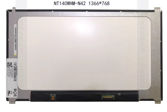 NT125WHM-N42 BOE 12,5&quot; 1366 ((RGB) × 768, 200 cd/m2 Βιομηχανική οθόνη LCD