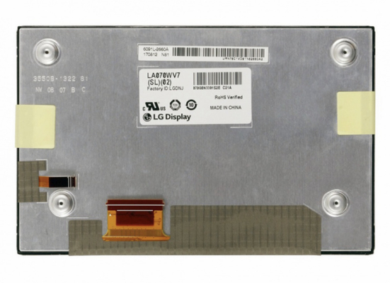 LA070WV7-SL02 LG οθόνη 7&quot; 800 ((RGB) × 480 WVGA 133PPI 1000 cd/m2 Βιομηχανική οθόνη LCD