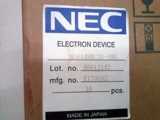 NL6448BC20-18D 122PPI 6.5 INCH 640×480 NEC TFT LCD οθόνη 132.48 × 99.36 mm