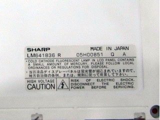 LM641836R INCH Sharp TFT LCD Display 9.4" 70 cd/m2 (Τύπος.) 191.97 ((W) × 143.97 ((H) mm