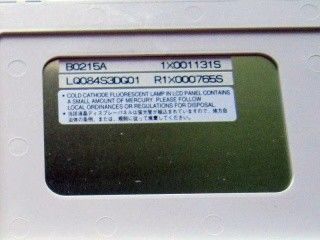 LQ084S3DG01 Στροφή θέασης 80/80/45/80 8,4&quot; 800×600 SVGA 119PPI Βιομηχανικό LCD Panel
