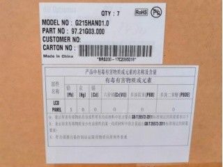 21.5 ίντσες 102PPI 400cd/m2 TFT LCD Panel G215HAN01.0 89/89/89/89 (τύπος.)