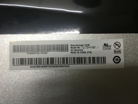 T215HVN01.1 21,5 ιντσών 250 cd/m2 A-Si TFT LCD για οθόνη επιφάνειας εργασίας 89/89/89/89
