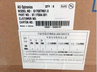 G170ETN01.0 17.0 AUO Διάρκεια ζωής ≥ 50K ώρες 350 cd/m2 (τύπος.) 85/85/80/80 (τύπος.)