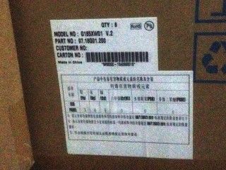 G185XW01 V2 AUO 18.5 INCH λάμπα αναδιαμορφώσιμη, WLED φως πίσω, διάρκεια ζωής ≥ 50K ώρες, με LED driver, επάνω I / F, ματ