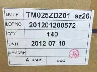 TM025ZDZ01 TIANMA 1,8 ΊΝΤΣΑ 320×320 400 ΒΙΟΜΗΧΑΝΙΚΉ LCD ΕΠΊΔΕΙΞΗ CD/M ²