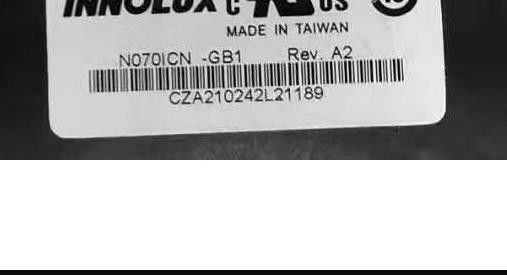 N070ICN-GB1 INNOLUX 7,0» 800 (RGB) ×1280 300 ΒΙΟΜΗΧΑΝΙΚΉ LCD ΕΠΊΔΕΙΞΗ CD/M ²