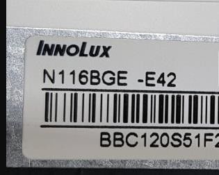 N116BGE-E42 INNOLUX 11,6» 1366 (RGB) ×768 220 ΒΙΟΜΗΧΑΝΙΚΉ LCD ΕΠΊΔΕΙΞΗ CD/M ²