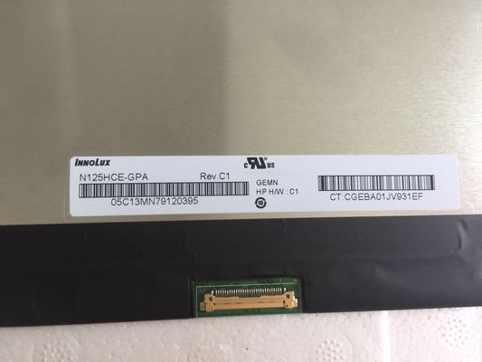 N125HCE-GPA INNOLUX 12,5» 1920 (RGB) ×1080 400 ΒΙΟΜΗΧΑΝΙΚΉ LCD ΕΠΊΔΕΙΞΗ CD/M ²