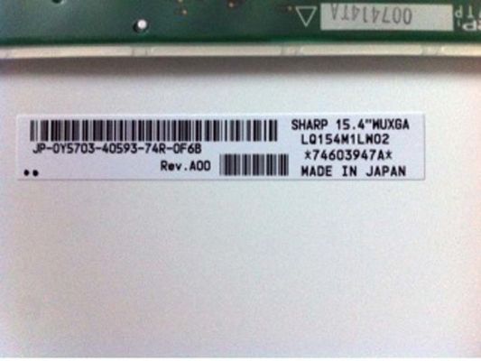 LQ154M1LW02 αιχμηρός	15.4» LCM 1920×1200RGB	200cd/m ²   ΒΙΟΜΗΧΑΝΙΚΗ ΕΠΊΔΕΙΞΗ LCD