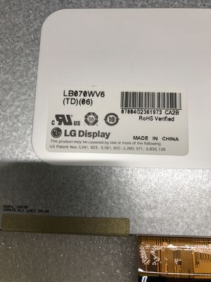 LB070WV6-TD06 ΕΠΊΔΕΙΞΗ 7,0» 800 (RGB) ×480 350 LG ΒΙΟΜΗΧΑΝΙΚΉ LCD ΕΠΊΔΕΙΞΗ CD/M ²