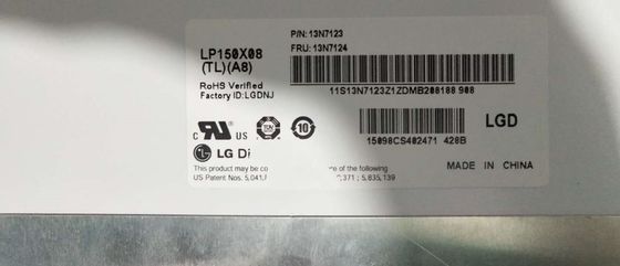 15.0&quot; 1024x768 150cd/m2 Tft Lcd Screen 85PPI LP150X08-TLA8 45/45/15/35 (τύπος.)