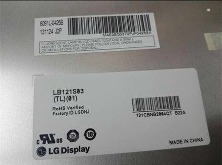 12.1&quot; 800x600 TFT LCD Panel 450cd/m2 LB121S03-TL03 70/70/55/65 (τύπος.)
