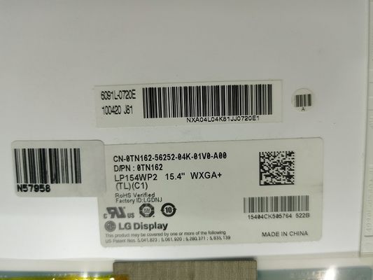 LP154WP2-TLC2 ΕΠΊΔΕΙΞΗ 15,4» 1440 (RGB) ×900 300 LG ΒΙΟΜΗΧΑΝΙΚΉ LCD ΕΠΊΔΕΙΞΗ CD/M ²