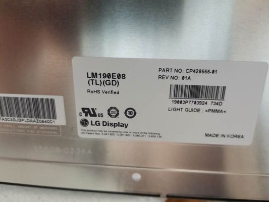 LM190E08-TLGD ΕΠΊΔΕΙΞΗ 19,0» 1280 (RGB) ×1024 300 LG ΒΙΟΜΗΧΑΝΙΚΉ LCD ΕΠΊΔΕΙΞΗ CD/M ²