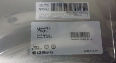 LB104V03-A1 LG. LCD 10.4&quot; 640 ((RGB) × 480 400 cd/m2 Βιομηχανική οθόνη LCD