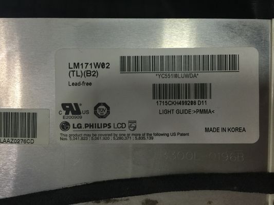LM171W02-TLB2 LG. LCD 17,1&quot; 1440 ((RGB) × 900 250 cd/m2 Βιομηχανική οθόνη LCD
