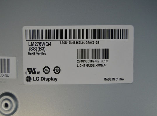 LM270WQ4-SSB3 ΕΠΊΔΕΙΞΗ 27,0» 2560 (RGB) ×1440 350 LG ΒΙΟΜΗΧΑΝΙΚΉ LCD ΕΠΊΔΕΙΞΗ CD/M ²