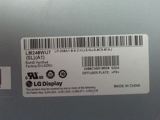 1920×1200 400cd/m2 Τετραγωνική οθόνη Tft 94PPI LM240WU7-SLB3 89/89/89/89 (τύπος.)