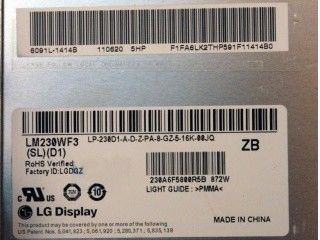 LM230WF3-SLQ5 ΕΠΊΔΕΙΞΗ 23,0» 1920 (RGB) ×1080 250 LG ΒΙΟΜΗΧΑΝΙΚΉ LCD ΕΠΊΔΕΙΞΗ CD/M ²