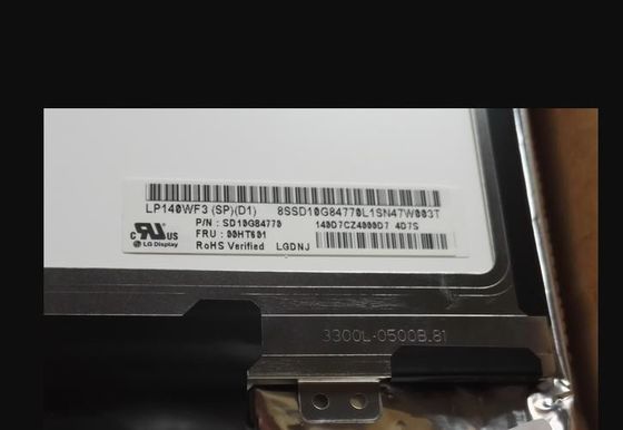 300cd/m2 14.0in τετραγωνική Tft οθόνη LP140WF3-SPD1 1920×1080 157PPI