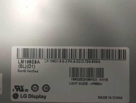 1280×1024 250cd/m2 86PPI WLED LCD οθόνη 19,0&quot; LM190E0A-SLD1 89/89/89/89 (τύπος.)