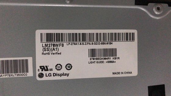 250cd/m2 81PPI WLED LCD Panel 27.0&quot; LM270WF7-SSD1 LG Display 89/89/89/89 (τύπος.)