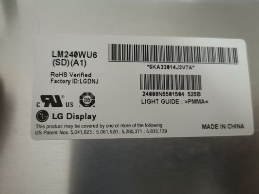 WUXGA 94PPI 320cd/m2 TFT LCD Panel 24,0&quot; LM240WU6-SDA1 89/89/89/89 (τύπος.)