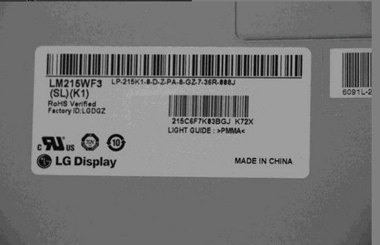 102PPI βιομηχανική επιτροπή 250cd/m2 LM215WF3-SLK1 1920×1080 WLED LCD